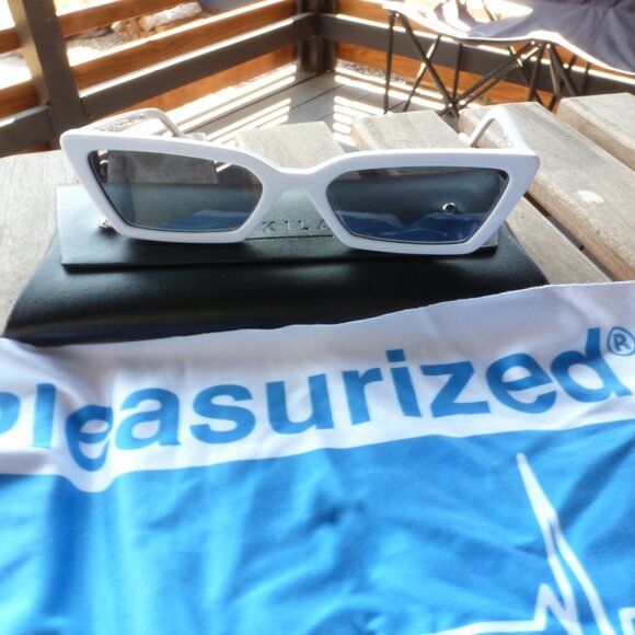 PLEASURES x AKILA Nemesis 1806 White Sunglasses - Picture 8 of 9